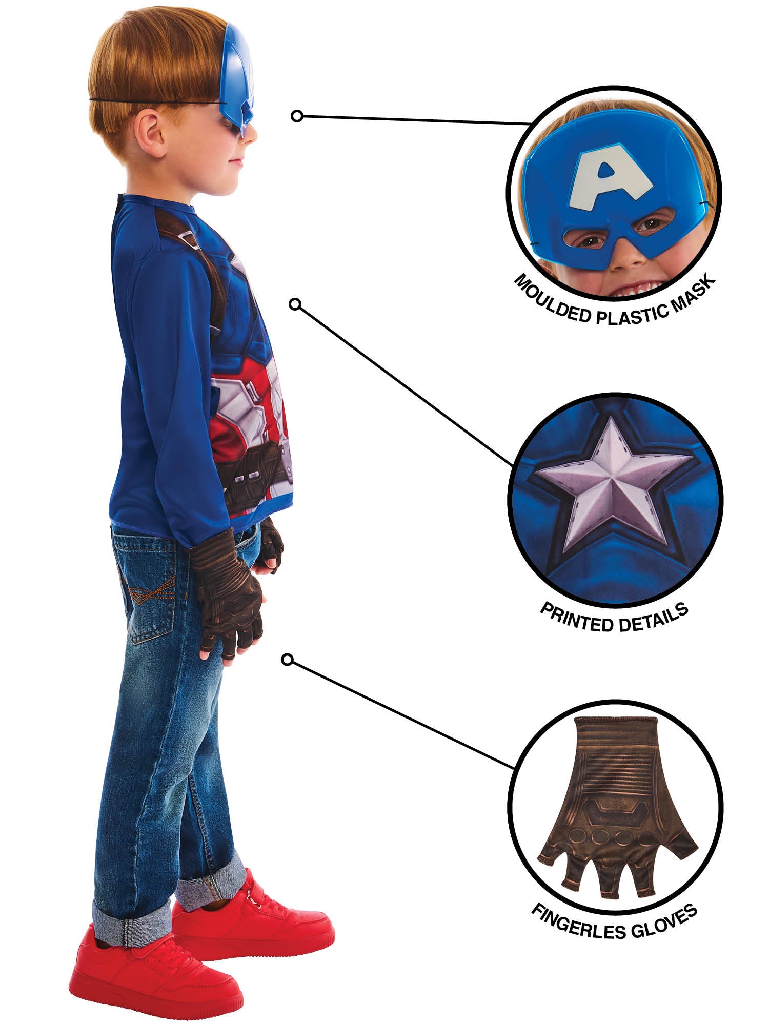 Captain America Dress Up Set 3