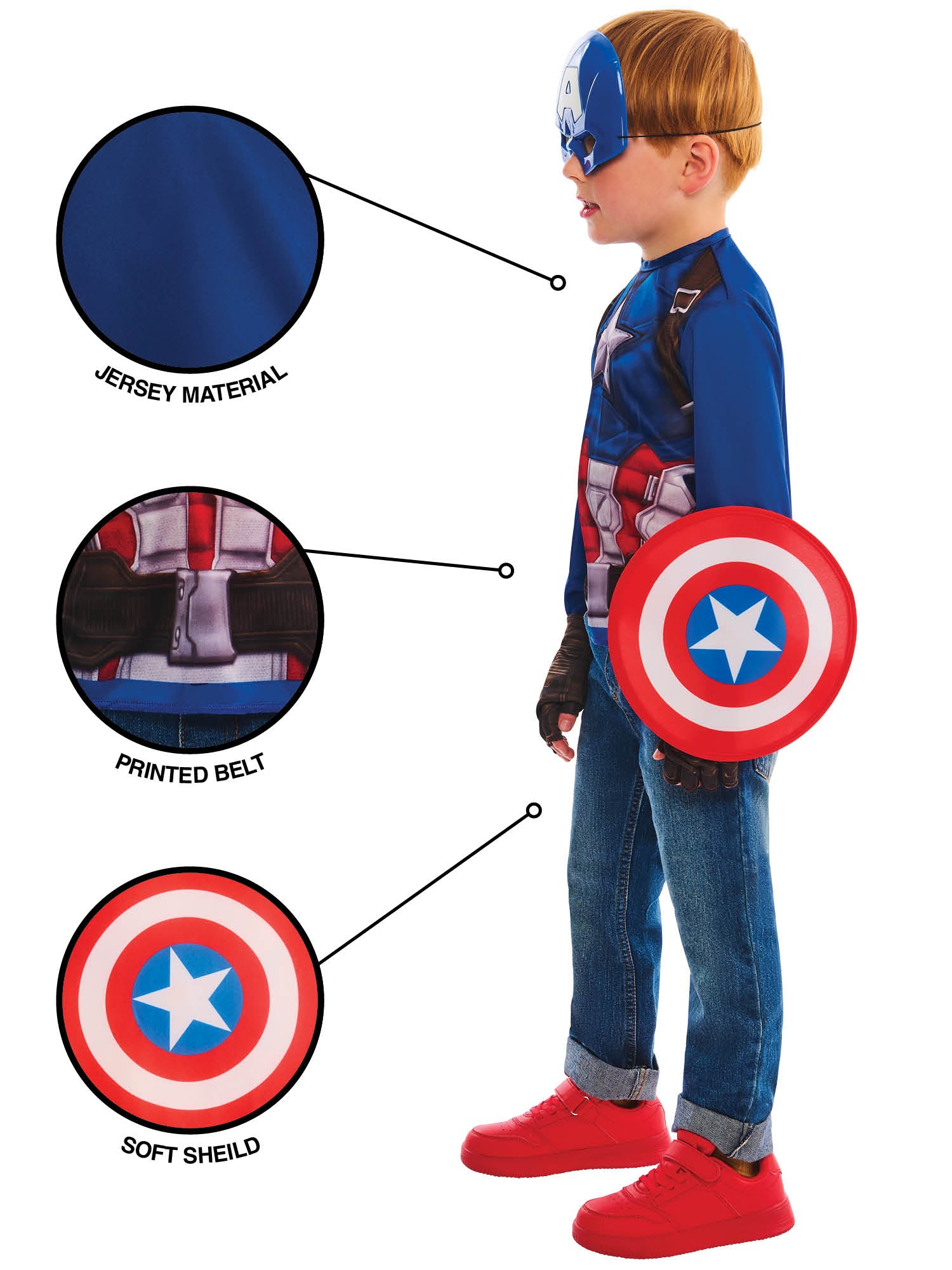 Captain America Dress Up Set 4