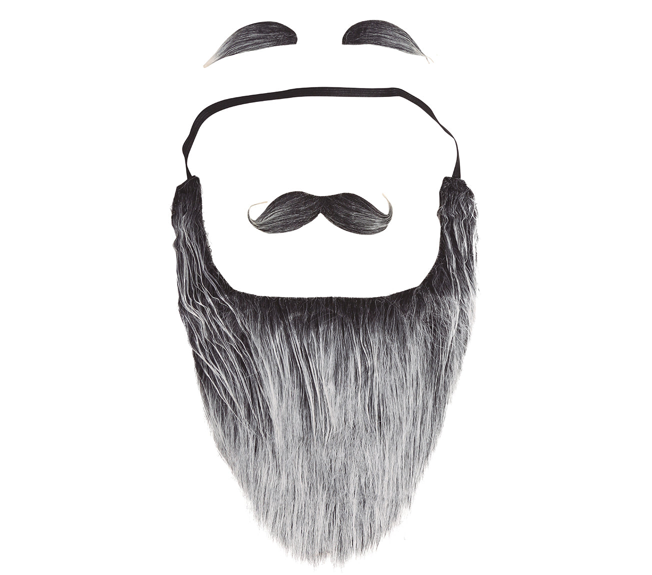 LONG GREY BEARD WITH MOUSTACHE AND EYE-B