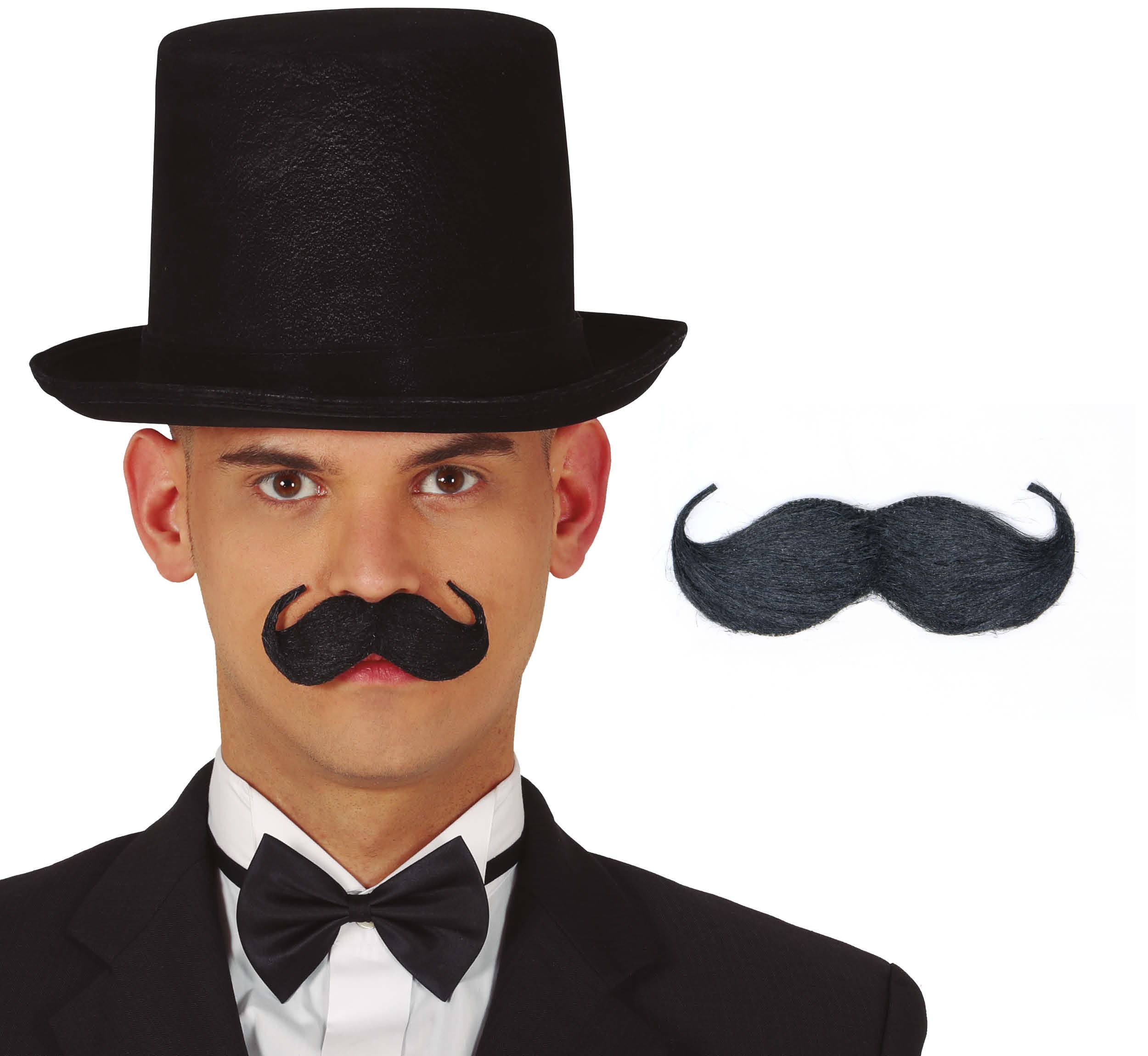 BLACK ENGLISH MOUSTACHE – Fancy Dress Town