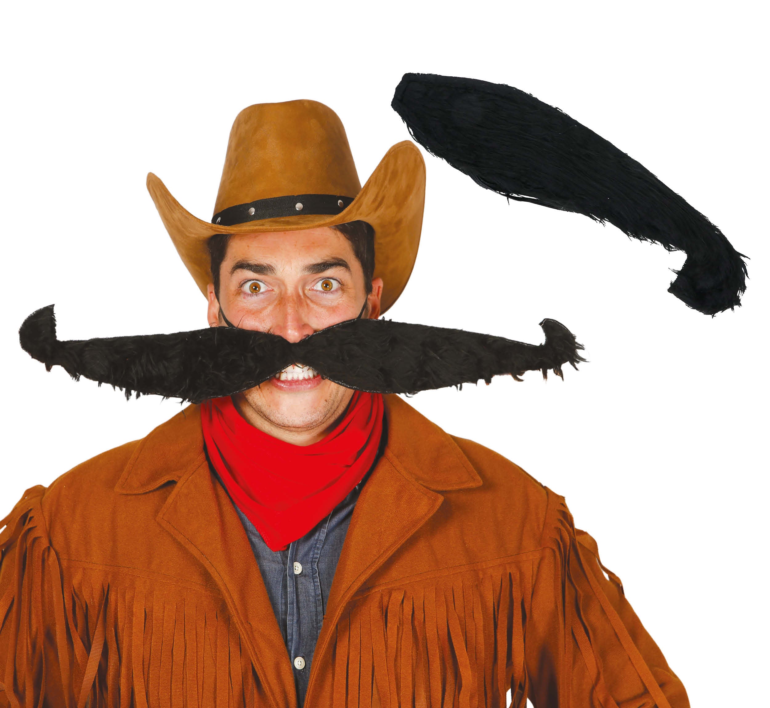 55 CM MOUSTACHE WITH ELASTIC