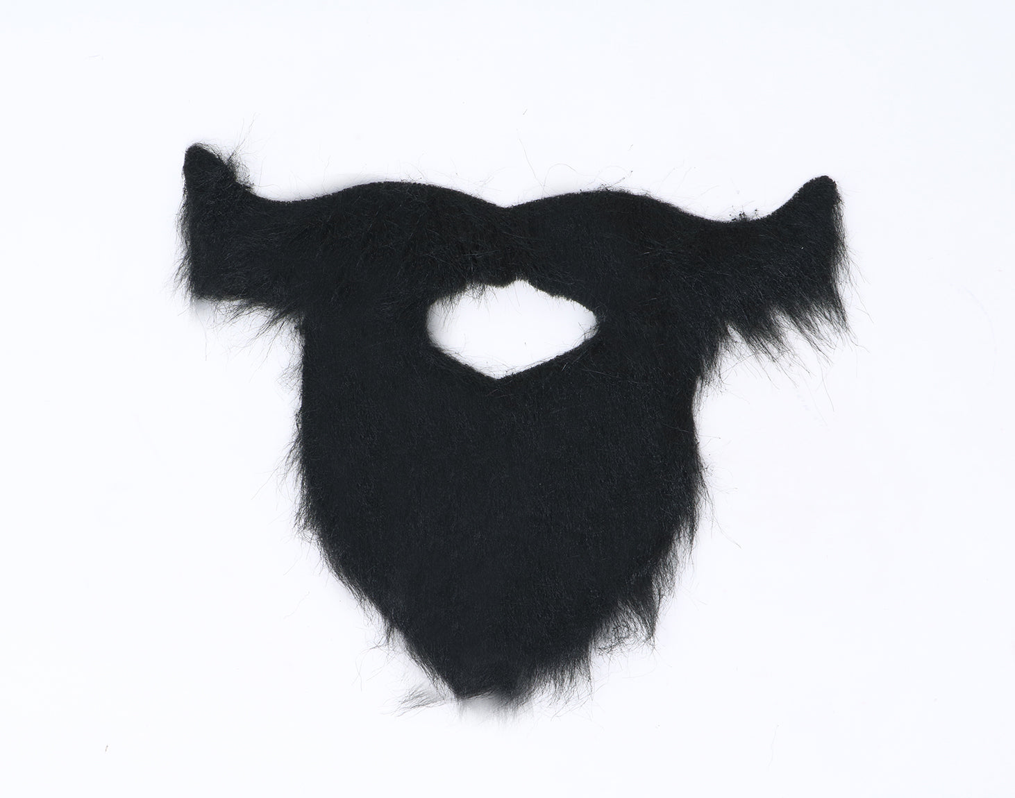 BLACK BEARD AND MOUSTACHE WITH ADHESIVE