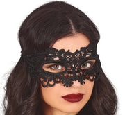 BLACK LACE MASK