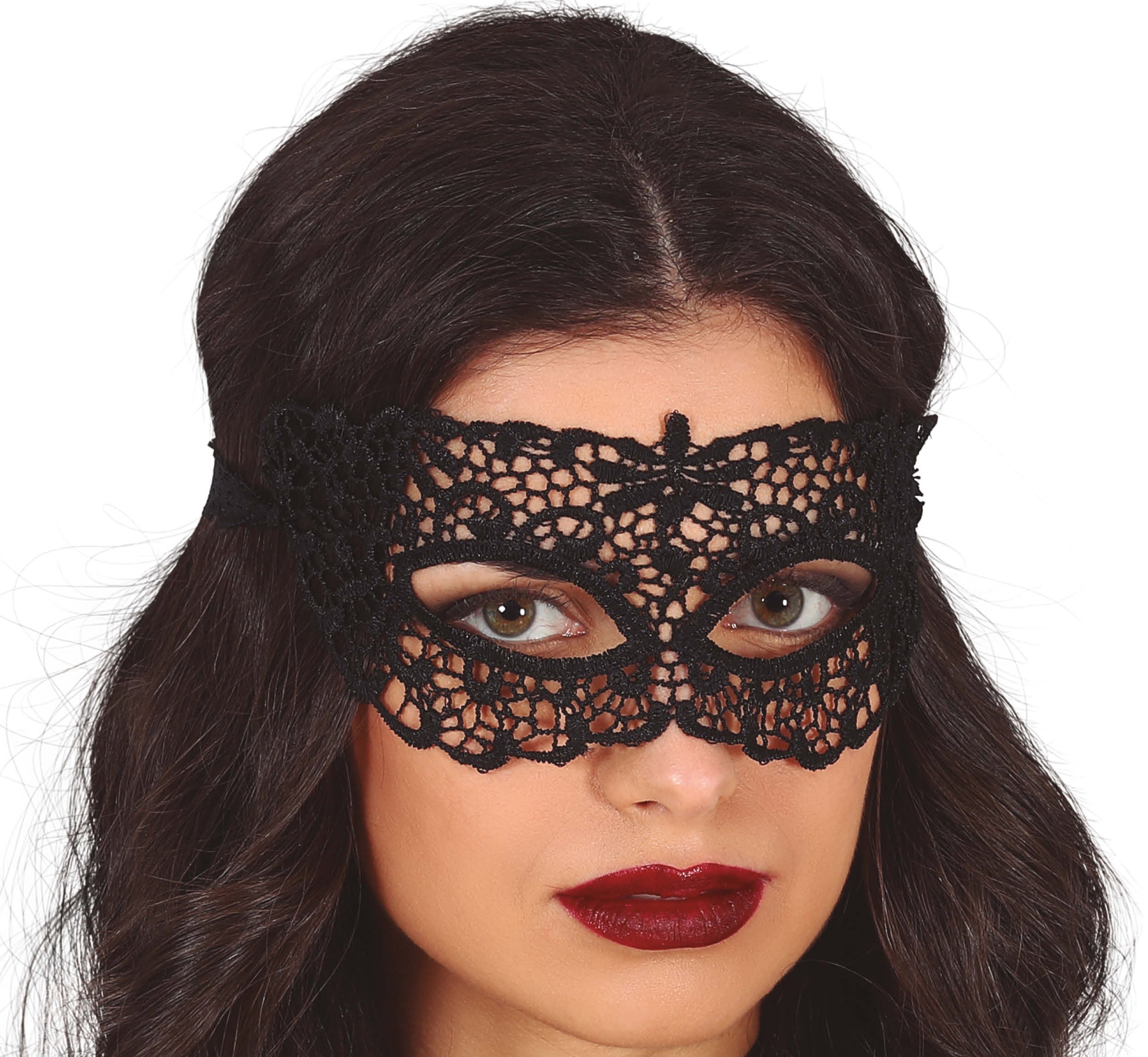 BLACK LACE MASK