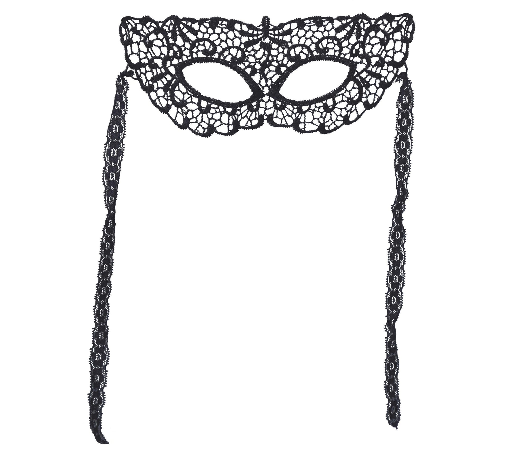 BLACK LACE MASK