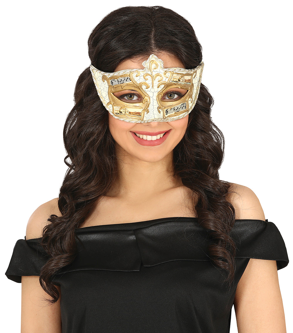 VENETIAN MASK WITH SHEET MUSIC