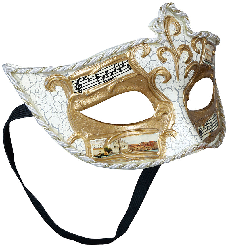 VENETIAN MASK WITH SHEET MUSIC