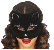 BLACK VELVET CAT MASK