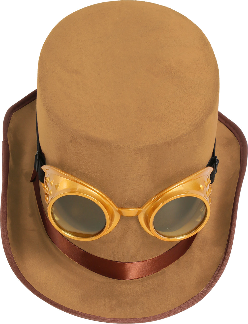 STEAMPUNK HAT WITH GLASSES, VELVET