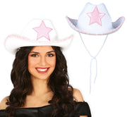 WHITE COWBOY HAT WITH STAR