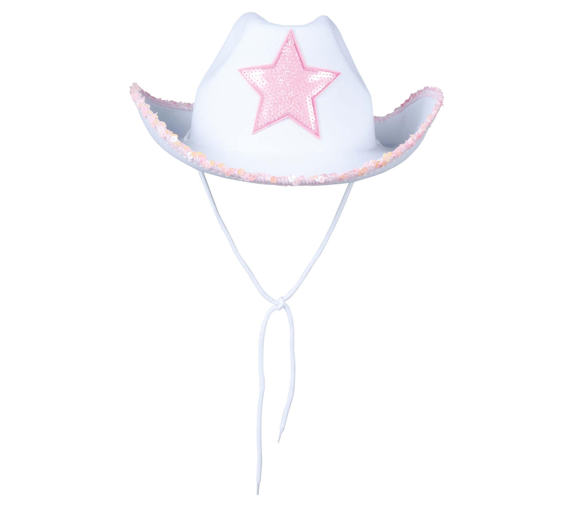 WHITE COWBOY HAT WITH STAR