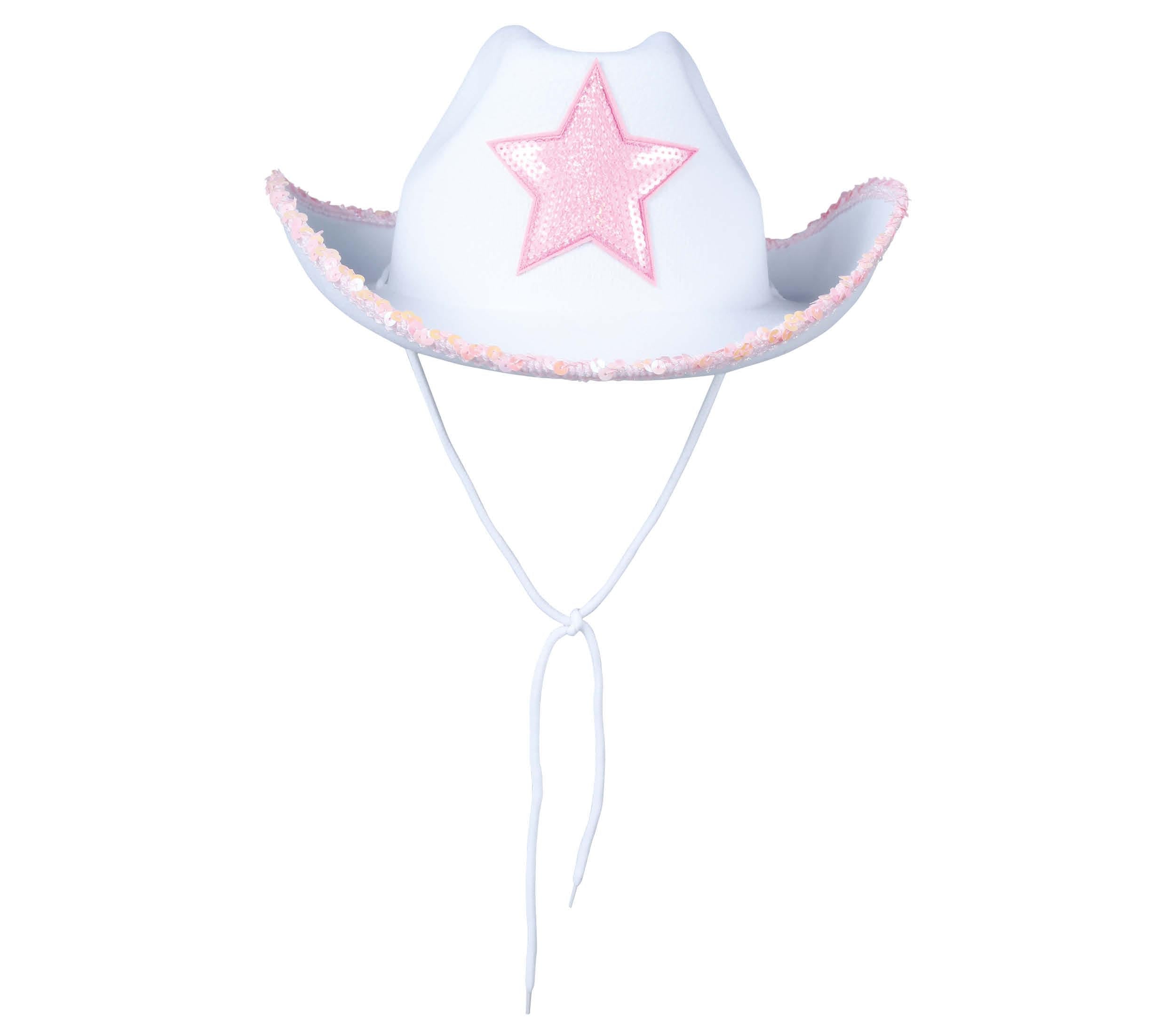 WHITE COWBOY HAT WITH STAR
