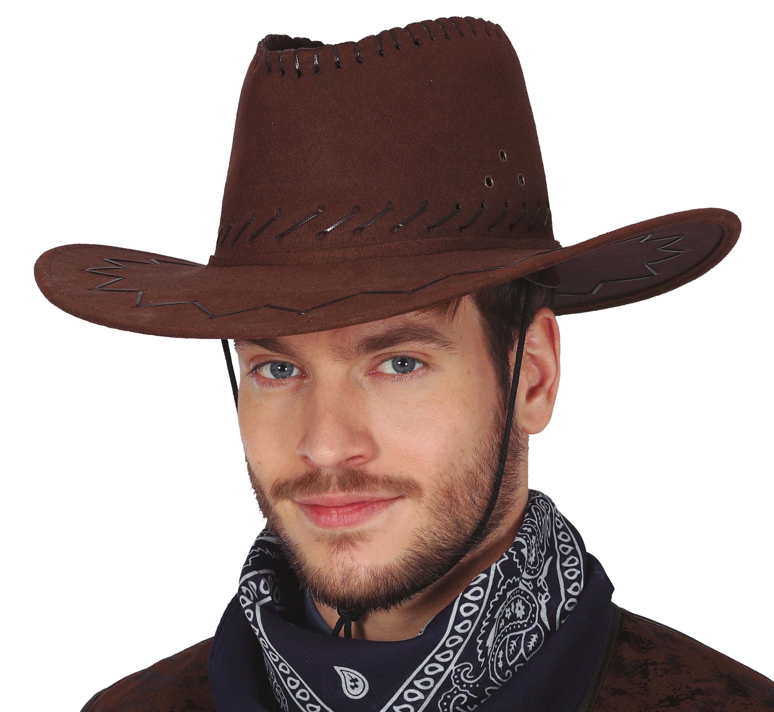 SYNTHETIC LEATHER COWBOY HAT