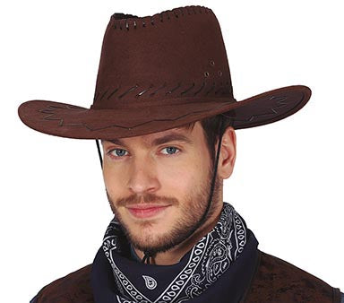 SYNTHETIC LEATHER COWBOY HAT