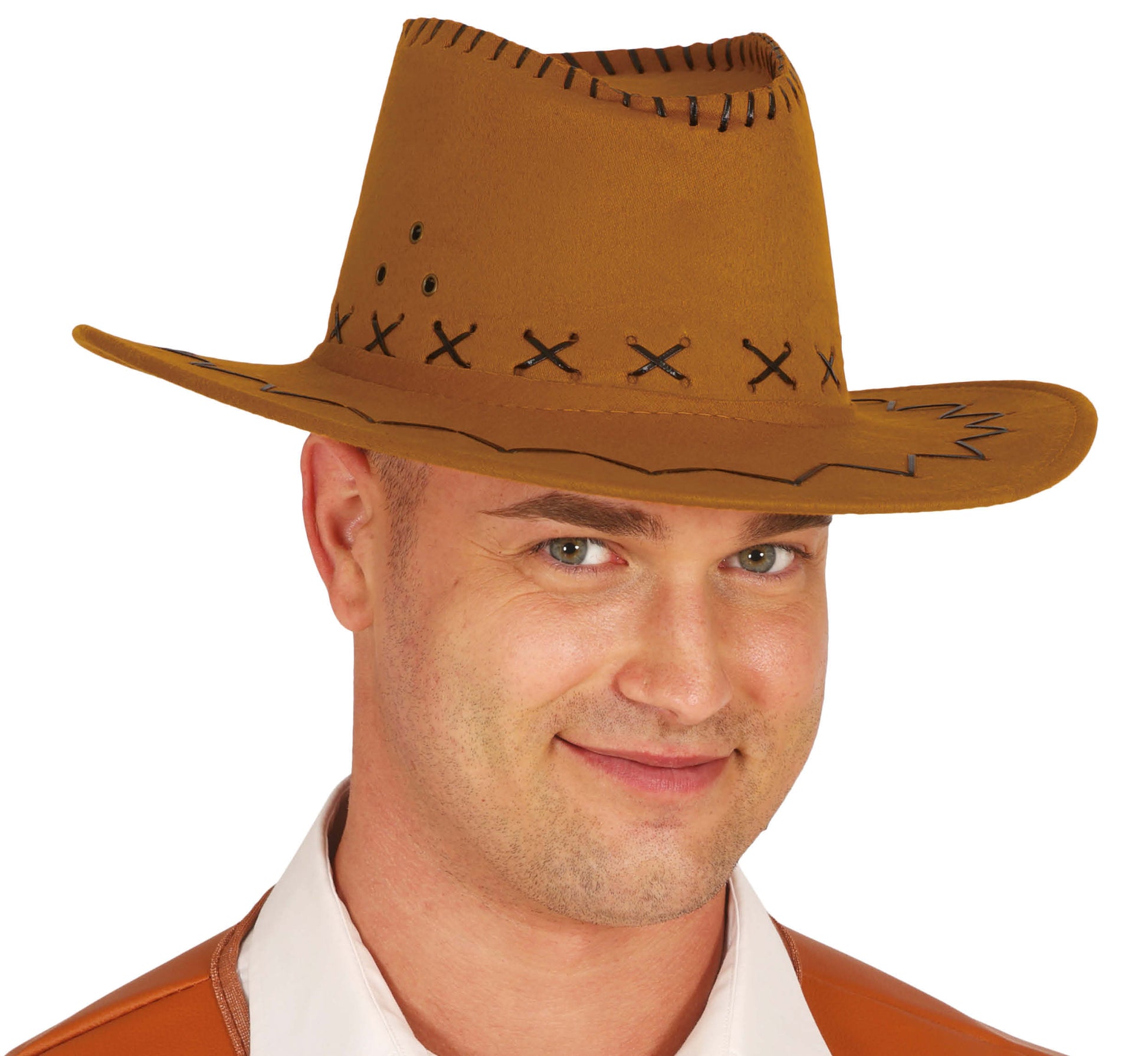 SYNTHETIC LEATHER COWBOY HAT