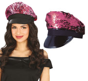 PINK SEQUIN CAP