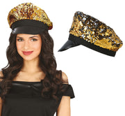 GOLD SEQUIN CAP