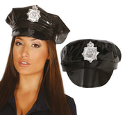 VINYL POLICE HAT WITH BADGE