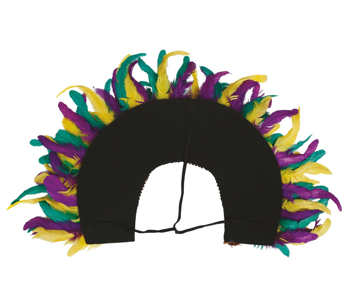 MULTICOLORED FEATHERS HEADDRESS