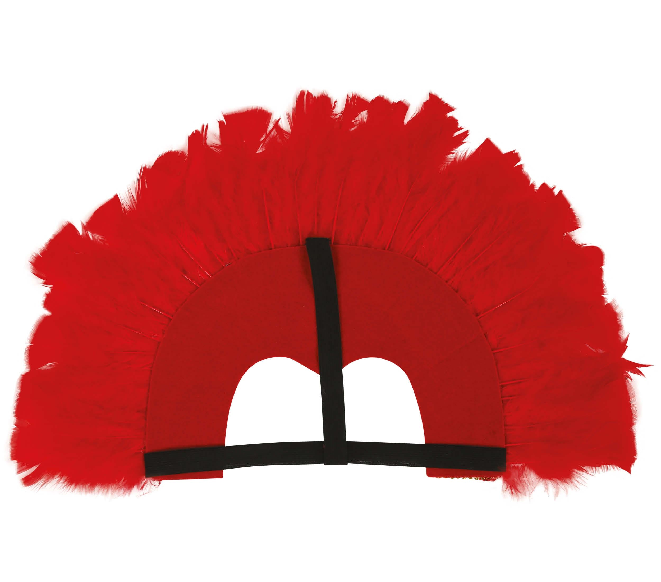 RED FEATHERS HEADDRESS