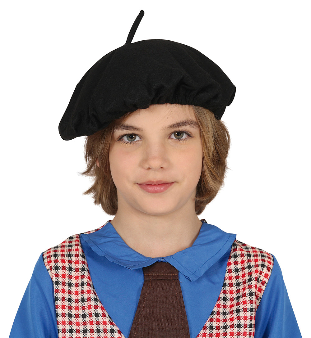 BLACK BERET FOR CHILD