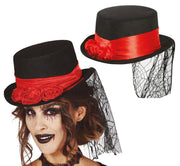 FELT VAMPIRESS TOP HAT