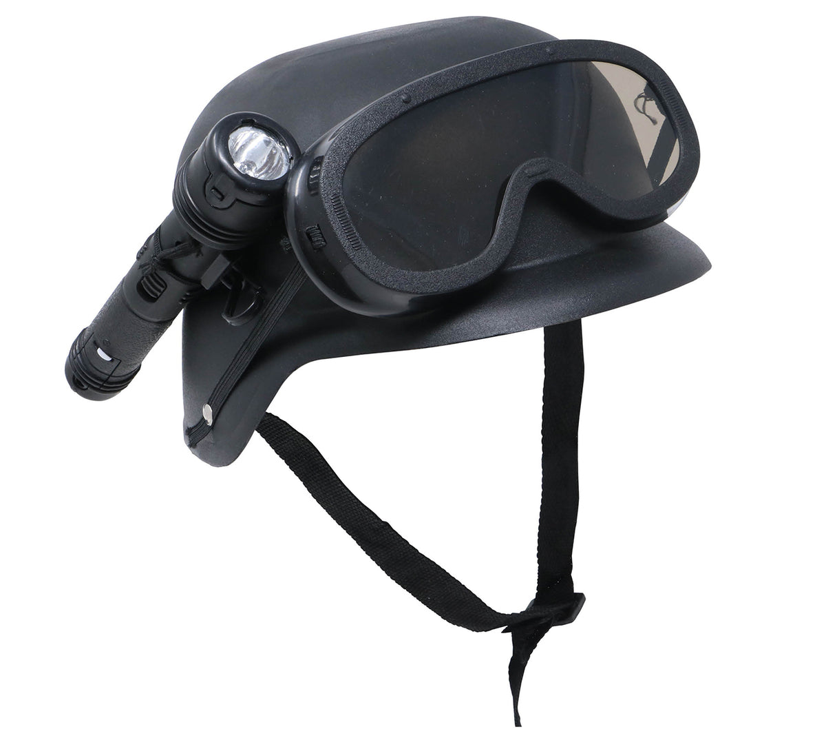 CHILD RIOT HELMET WITH FLASLIGHT