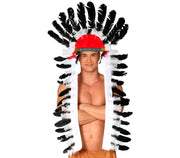 INDIAN FEATHER HEADDRESS, 116 CM