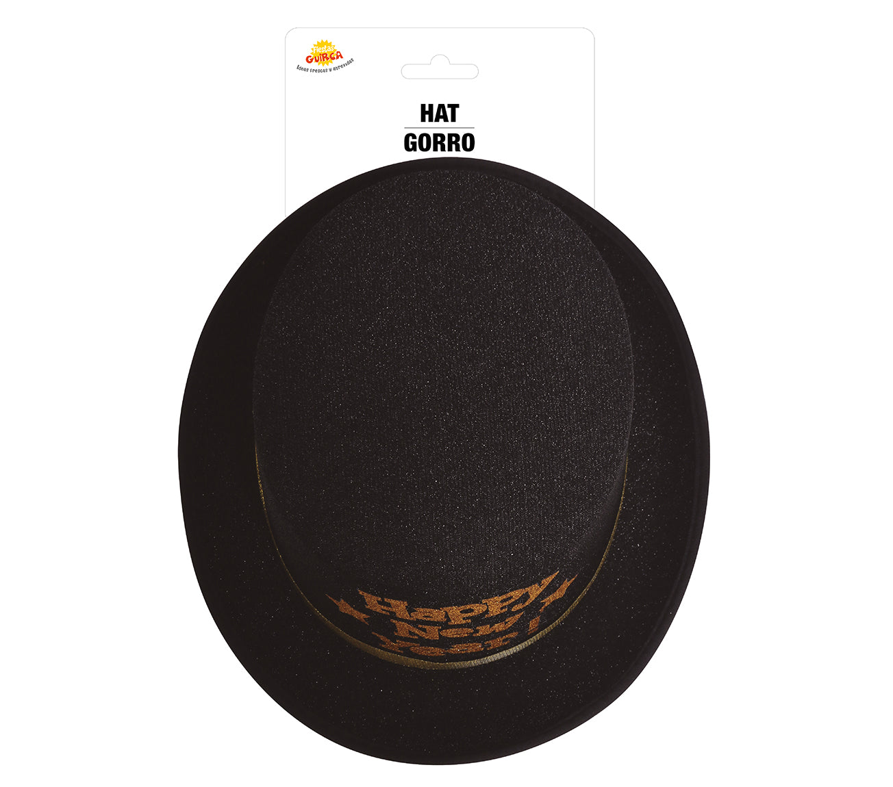 BLACK "HAPPY NEW YEAR" TOP HAT