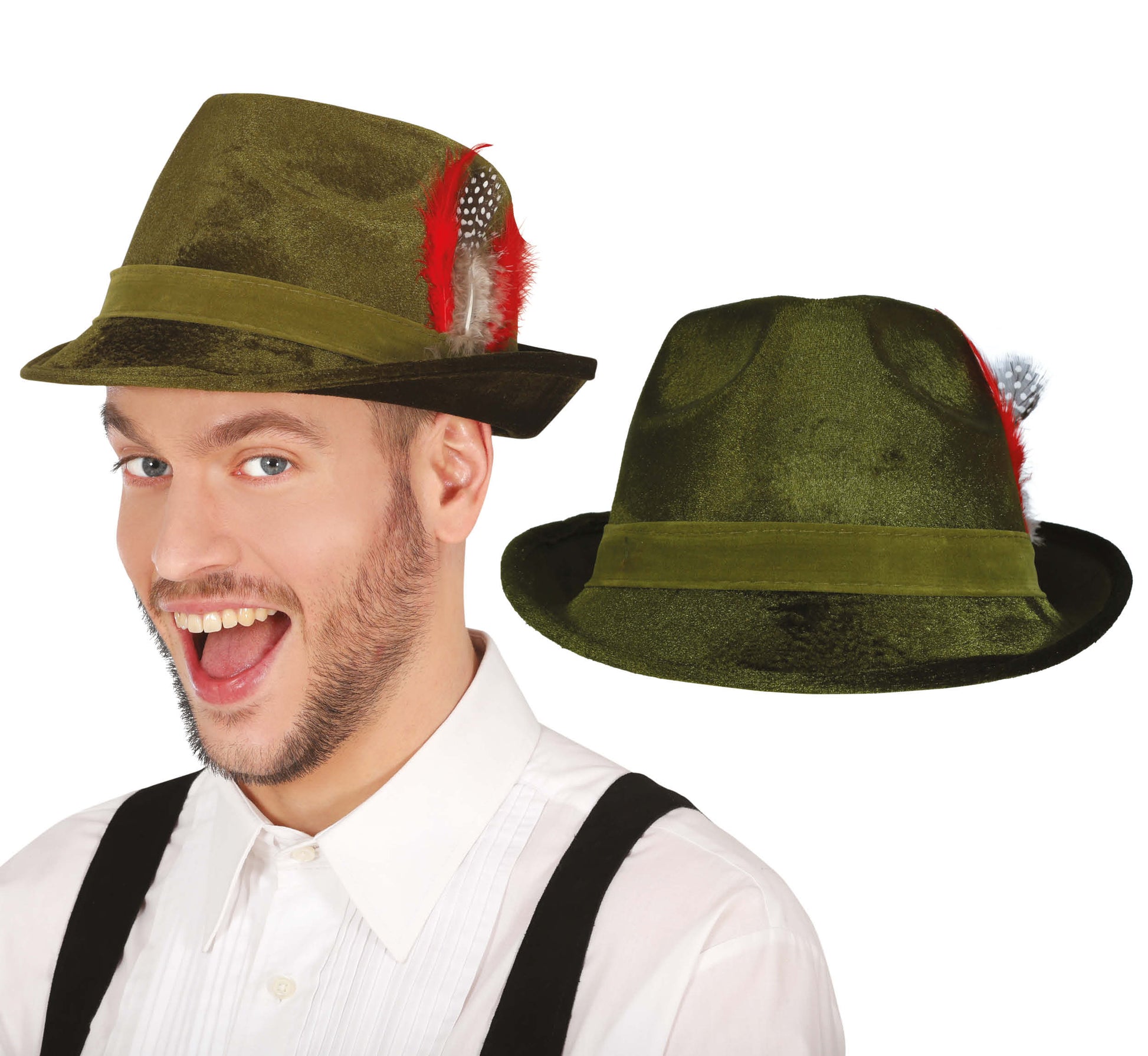 TIDAL HAT WITH FEATHER, VELVET