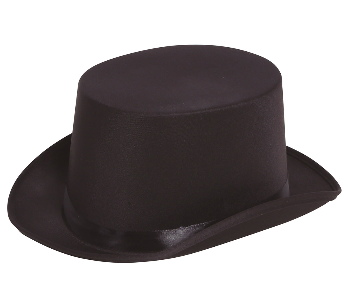 HAT, SATIN, HIGH QUALITY BLACK ADULT