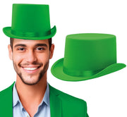 HIGH QUALITY GREEN SATIN HAT