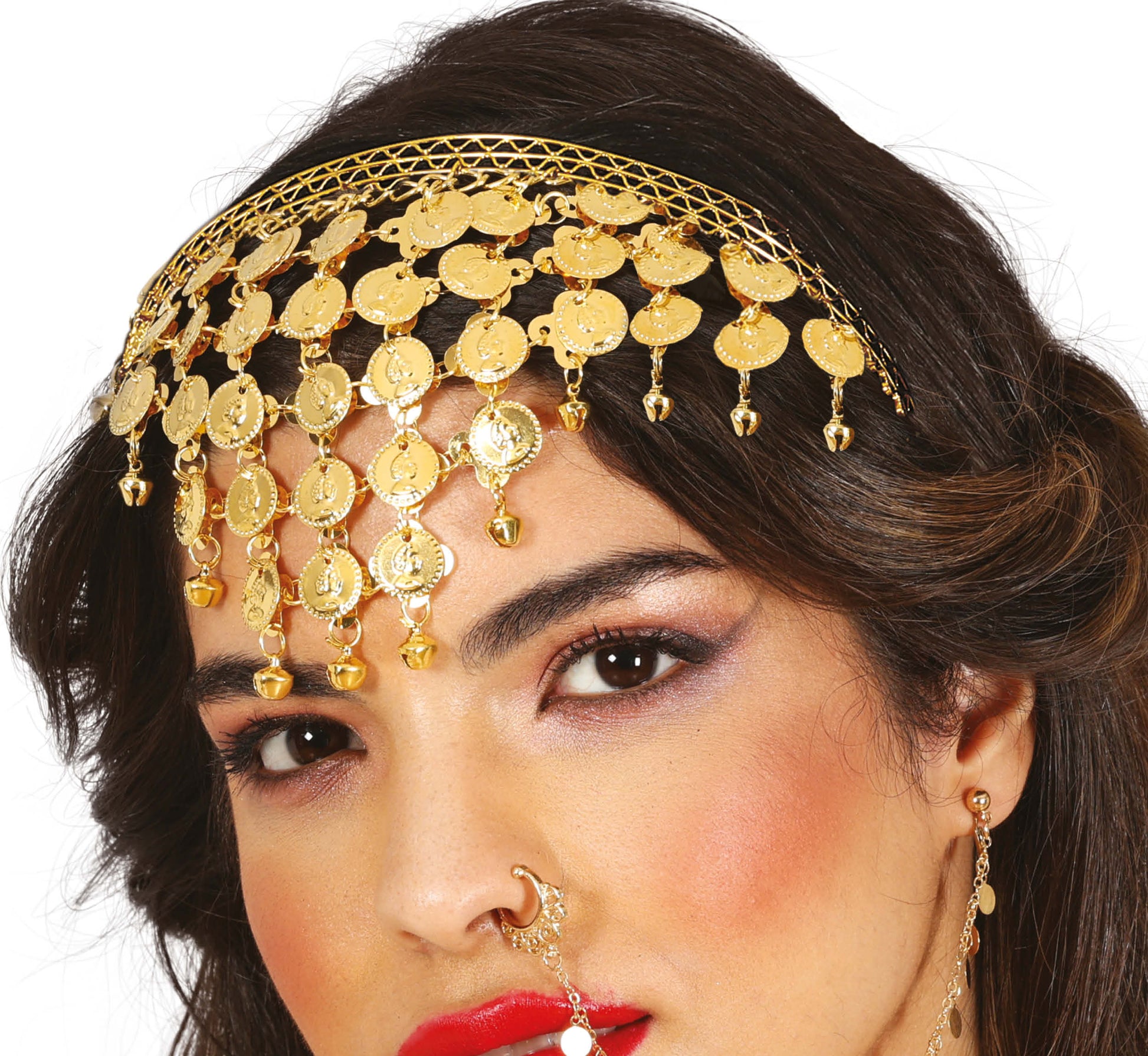 GOLD COIN HEADBAND, METAL
