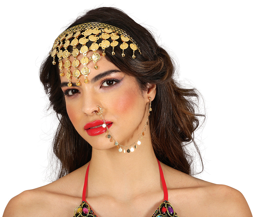 GOLD COIN HEADBAND, METAL