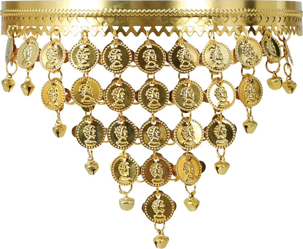 GOLD COIN HEADBAND, METAL