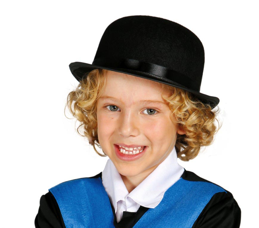 CHILD FELT BOWLER HAT