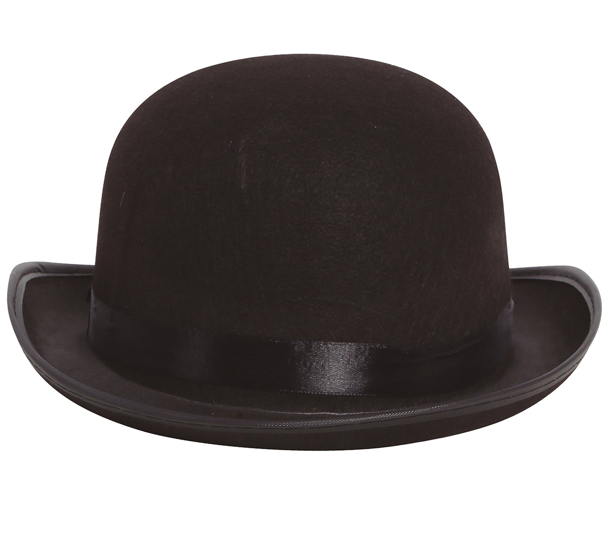 BLACK FELT BOWLER HAT