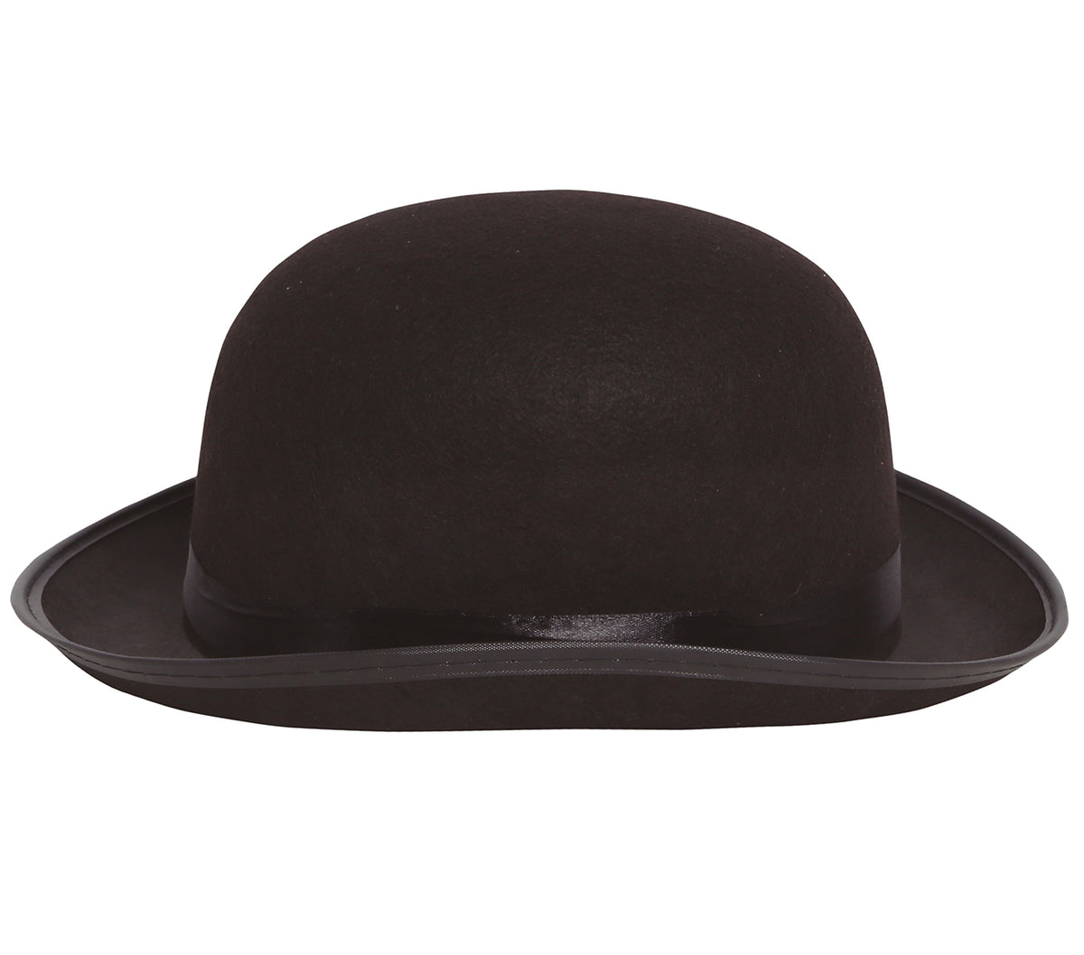 BLACK FELT BOWLER HAT