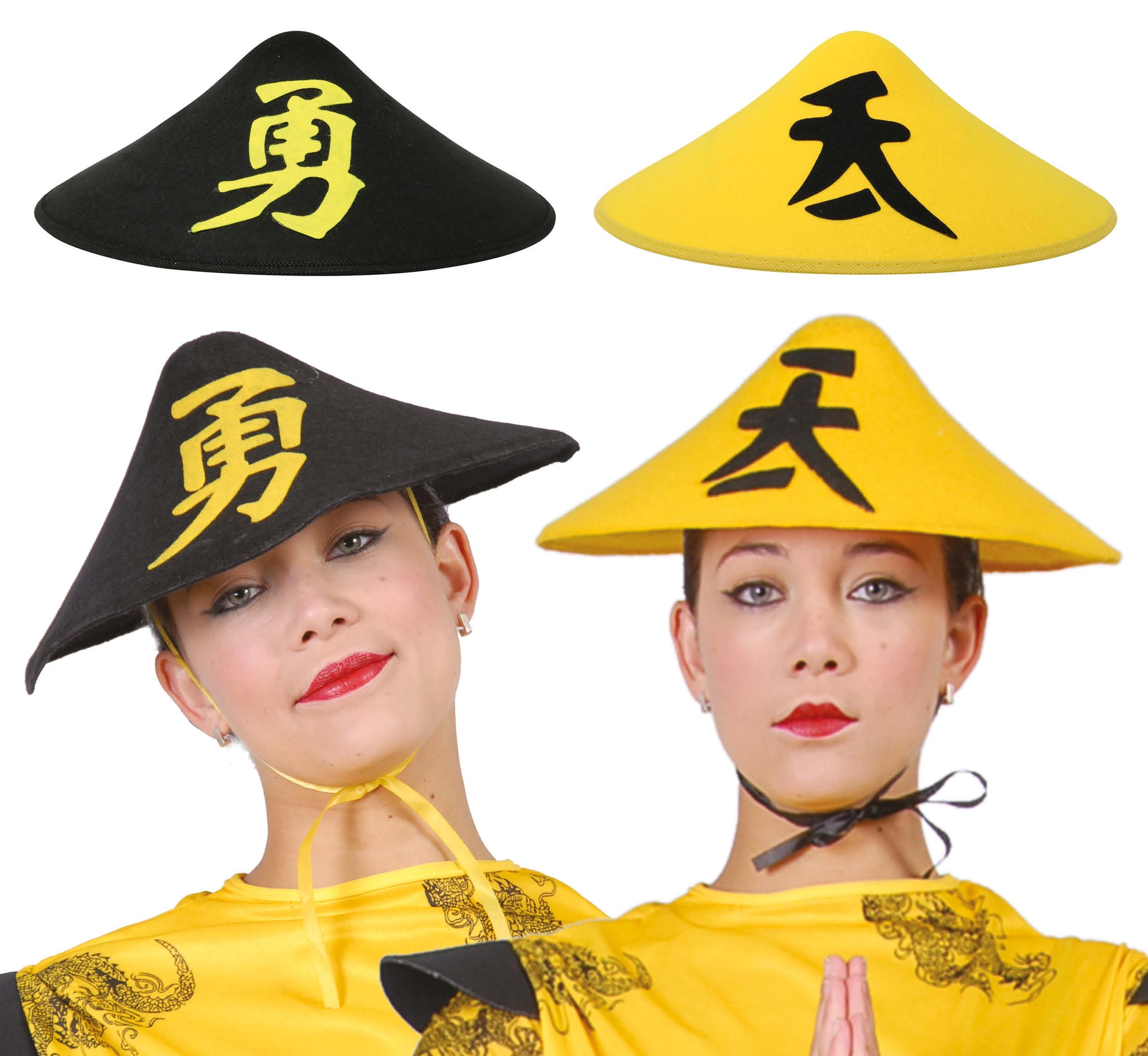 ASSORTED FELT CHINESE HATS