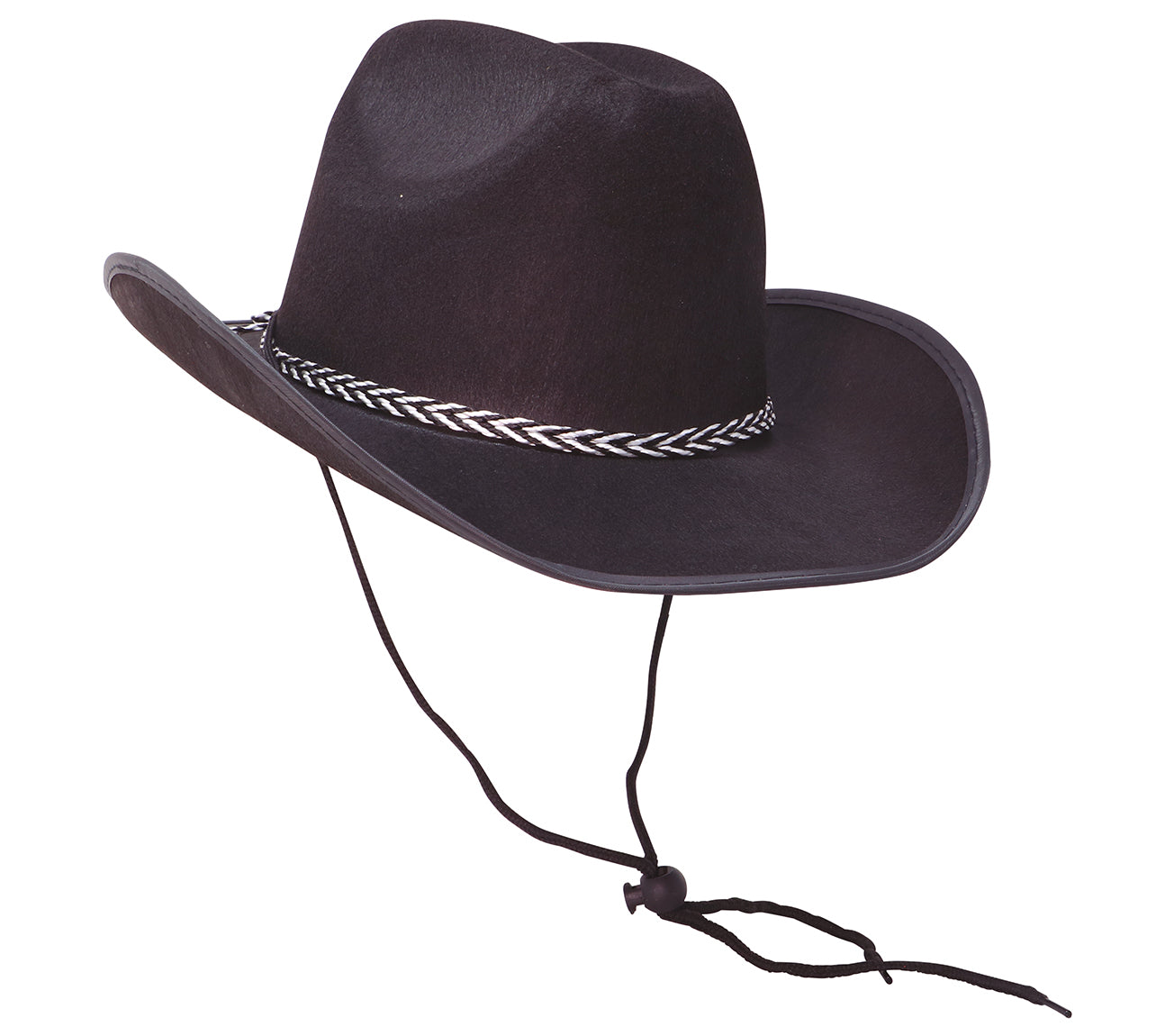 BLACK FELT COWBOY HAT
