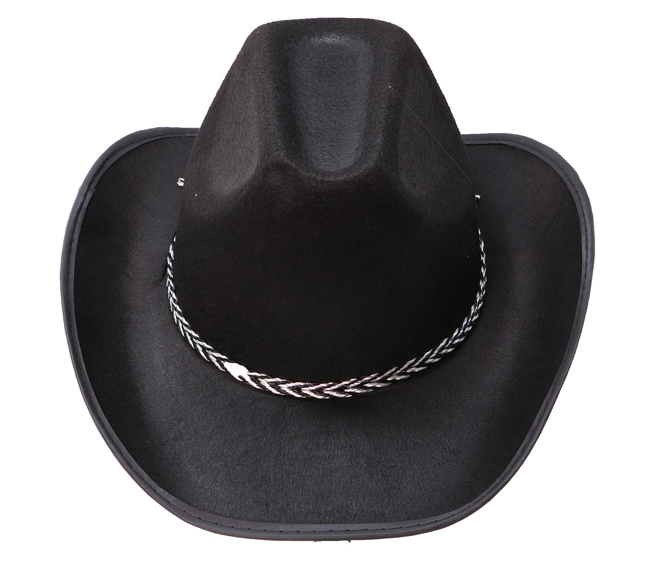 BLACK FELT COWBOY HAT