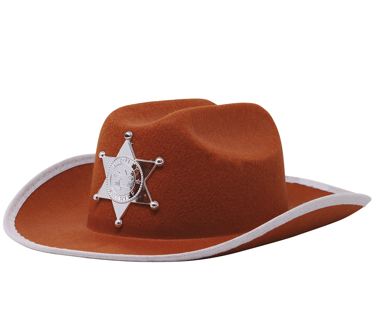 CHILD’S BROWN FELT SHERIFF HAT