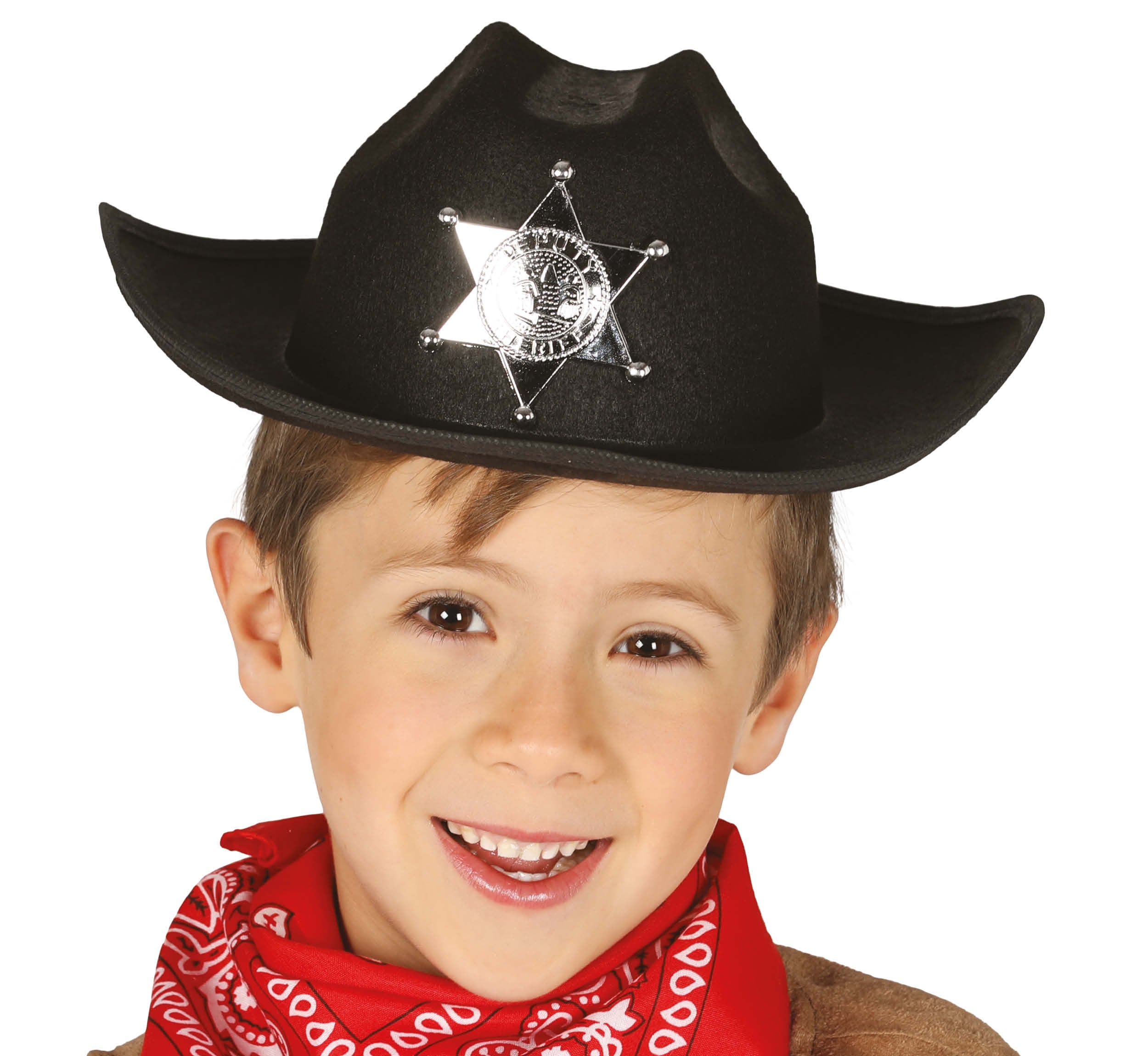 CHILD’S BLACK FELT SHERIFF HAT