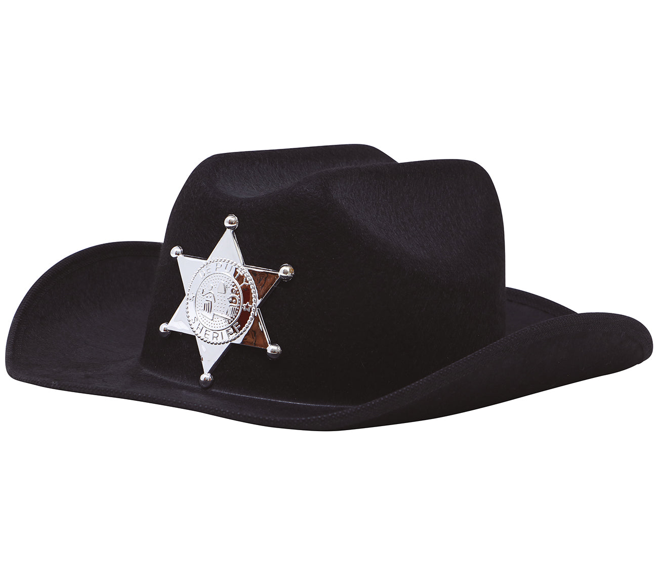 CHILD’S BLACK FELT SHERIFF HAT