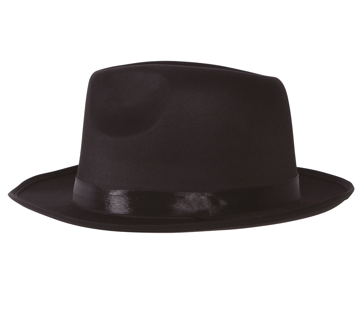 BLACK FABRIC GANGSTER HAT