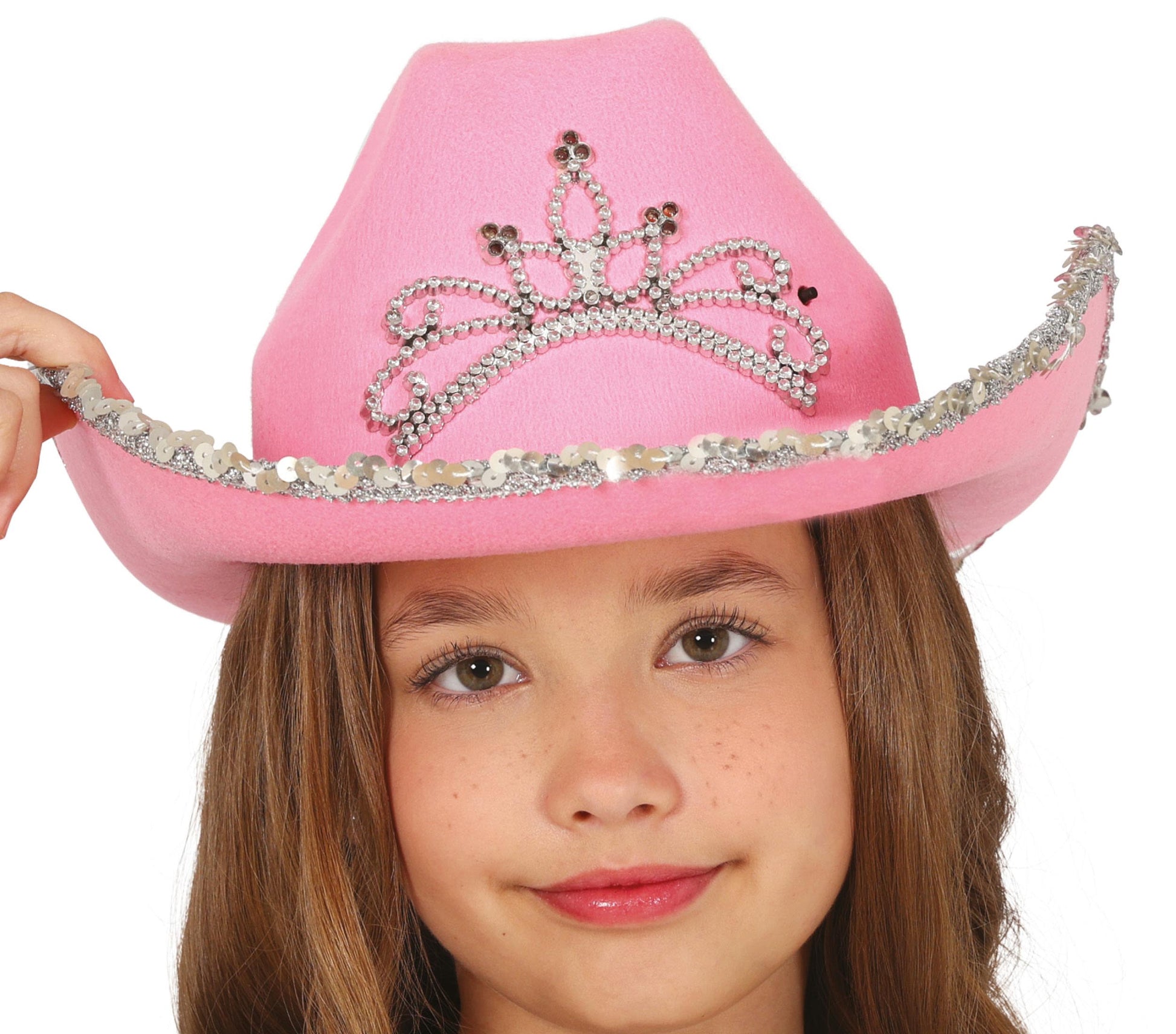 PINK FELT COWBOY HAT, CHILDREN