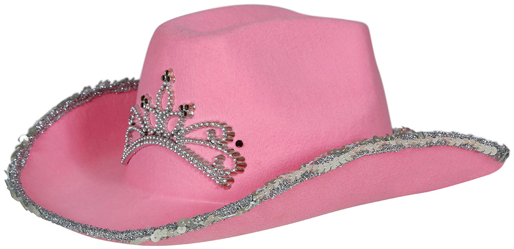 PINK FELT COWBOY HAT, CHILDREN