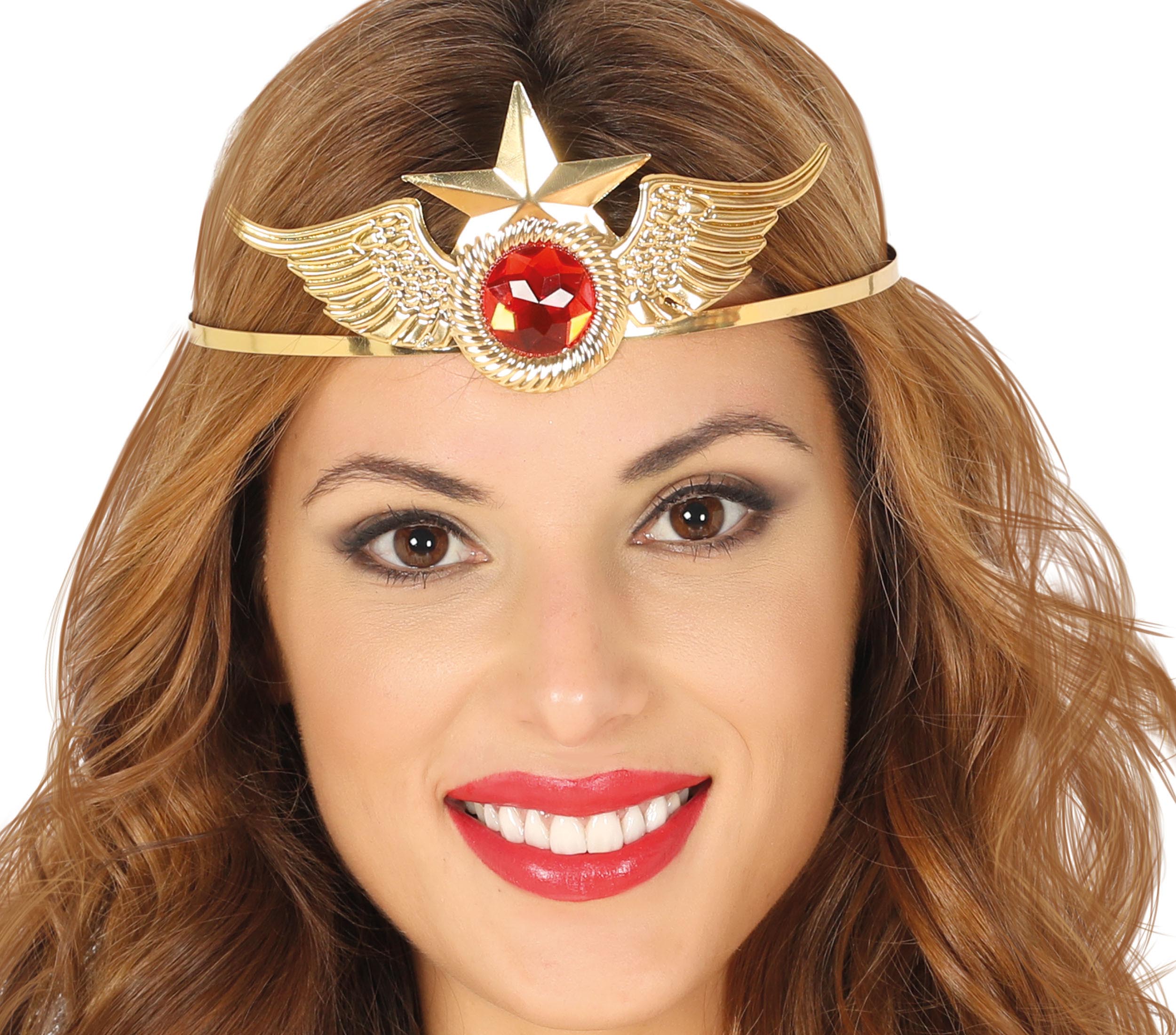 TIARA METAL.GOLD SUPERHEROINE