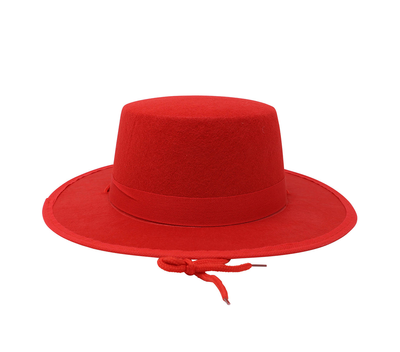 RED FELT FLAMENCO HAT