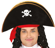 VELVET PIRATE HAT, ADULTS